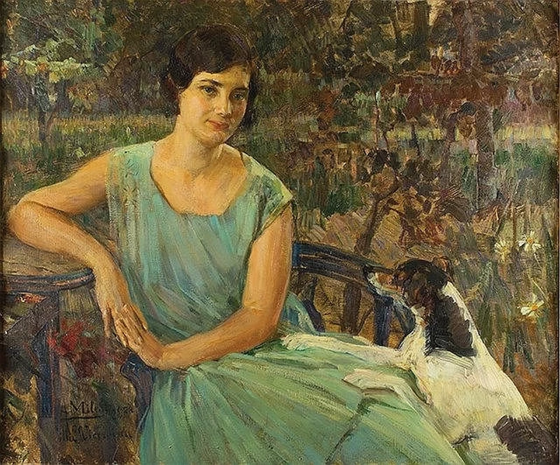 Ritratto di donna in verde